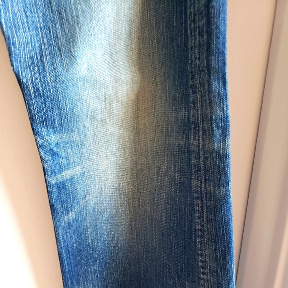 Edwin Vintage Flares Made in Japan Distressed Women NWOT Boho Gypsy Luxury - Picture 8 of 16